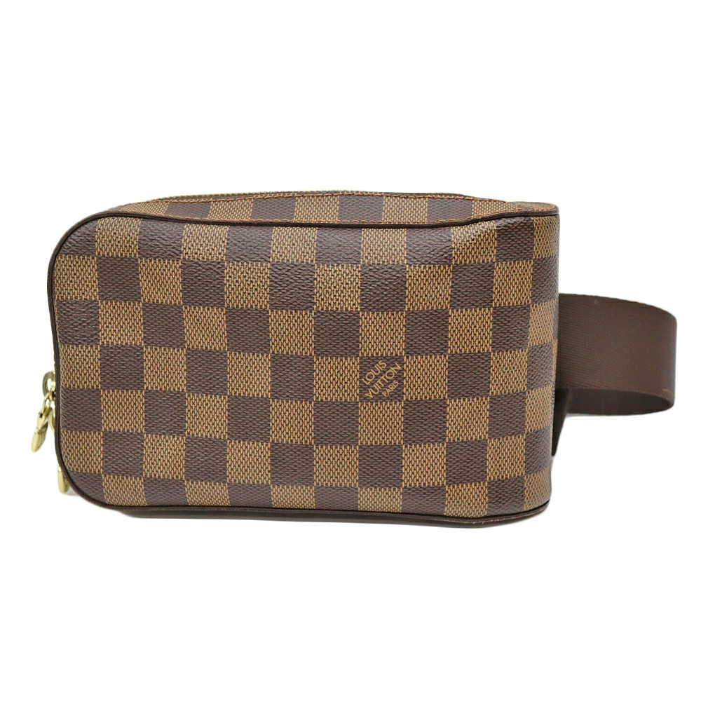 LOUIS VUITTON Geronimos Bag Waist Body Damier Ebene Brown